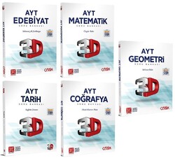 3D Yayınları - 3D Yayınları YKS AYT Eşit Ağırlık Soru Bankası 5 li Set 3D Yayınları