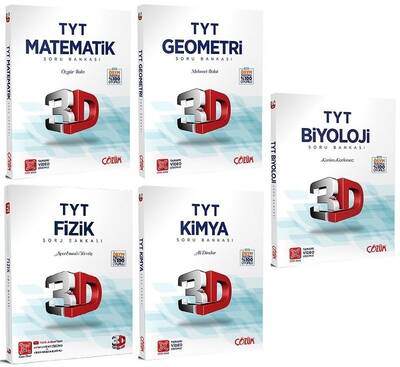 3D Yayınları YKS TYT Sayısal Soru Bankası 5 li Set 3D Yayınları