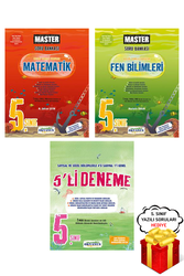 Okyanus Yayınları - 5. Sınıf Master Matematik Fen Bilimleri Soru Bankası ve 5 li Deneme Okyanus Yayınları - Hediyeli