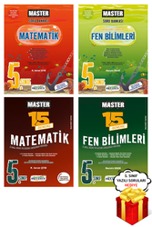 Okyanus Yayınları - 5. Sınıf Master Matematik ve Fen Bilimleri Soru Bankası Deneme Seti Okyanus Yayınları - Hediyeli