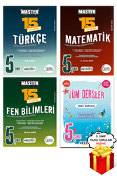 Okyanus Yayınları - 5. Sınıf Master Türkçe Matematik Fen 15 li Deneme ve Tüm Dersler Soru B Okyanus Yayınları - Hediyeli