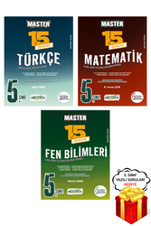 Okyanus Yayınları - 5. Sınıf Master Türkçe Matematik Fen Bilimleri 15 li Deneme Seti Okyanus Yayınları - Hediyeli