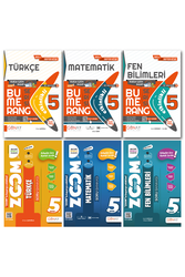 Günay Yayınları - 5. Sınıf Türkçe Matematik Fen Bilimleri Etkinlikli SB ve Zoom Soru Bankası Seti Günay Yayınları