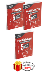 Koray Varol Yayınları - 5. Sınıf Türkçe Matematik Fen Bilimleri Plus Soru Bankası Seti Koray Varol Yayınları KVA Plus