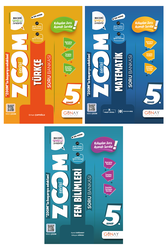 Günay Yayınları - 5. Sınıf Türkçe Matematik Fen Bilimleri Soru Bankası Seti Zoom Serisi Günay Yayınları