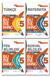 Günay Yayınları - 5. Sınıf Türkçe Matematik Fen Sosyal Soru Bankası Bumerang Etkinlikli Defter Kitap Günay Yayınları