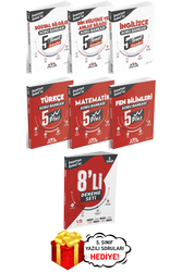 Koray Varol Yayınları - 5.Sınıf Türkçe Matematik Fen Plus Sosyal Din İngilizce Temel SB ve Genel Deneme Seti Koray Varol