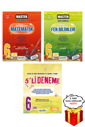 Okyanus Yayınları - 6. Sınıf Master Matematik Fen Bilimleri Soru Bankası Seti ve 5li Deneme Okyanus Yayınları - Hediyeli
