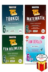Okyanus Yayınları - 6. Sınıf Master Türkçe Matematik Fen 15li Deneme Seti ve Tüm Dersler SB Okyanus Yayınları - Hediyeli
