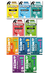 Günay Yayınları - 6. Sınıf Tüm Dersler Haftalık Denemeler ve Zoom Soru Bankası Seti 10 Kitap Günay Yayınları