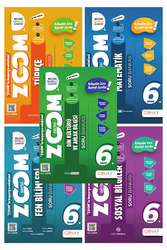 Günay Yayınları - 6. Sınıf Tüm Dersler Soru Bankası Seti Zoom Serisi 6 Kitap Günay Yayınları