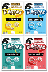 Günay Yayınları - 6. Sınıf Türkçe Matematik Fen Bilimleri Sosyal Bilgiler Bumerang Haftalık Denemeler Günay Yayınları