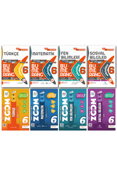 Günay Yayınları - 6. Sınıf Türkçe Matematik Fen Sosyal Etkinlikli SB ve Zoom Soru Bankası Seti Günay Yayınları
