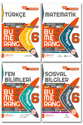 Günay Yayınları - 6. Sınıf Türkçe Matematik Fen Sosyal Soru Bankası Bumerang Etkinlikli Defter Kitap Günay Yayınları