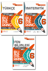 Günay Yayınları - 6.Sınıf Türkçe Matematik Fen Bilimleri Soru Bankası Bumerang Etkinlikli Defter Kitap Günay Yayınları