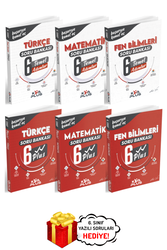 Koray Varol Yayınları - 6.Sınıf Türkçe Matematik Fen Bilimleri Temel ve Plus Soru Bankası Seti 6 Kitap Koray Varol Yayınları