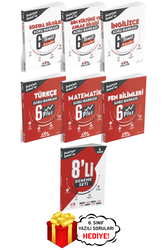 Koray Varol Yayınları - 6.Sınıf Türkçe Matematik Fen Plus Sosyal Din İngilizce Temel SB ve Genel Deneme Seti Koray Varol