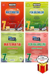 Okyanus Yayınları - 7. Sınıf 4'lü Matematik ve Fen Soru Bankası Tekrar Testleri Seti Okyanus Yayınları - Hediyeli