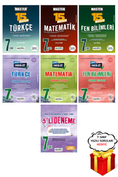 Okyanus Yayınları - 7. Sınıf 6'lı Türkçe Matematik Fen Deneme ve Tekrar Testleri Seti ve 5li Deneme Okyanus - Hediyeli