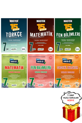 Okyanus Yayınları - 7. Sınıf 6'lı Türkçe Matematik Fen Soru Bankası Tekrar Testleri Seti Okyanus Yayınları - Hediyeli