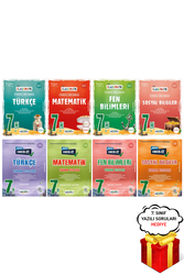 Okyanus Yayınları - 7. Sınıf 8'li Türkçe Matematik Fen Sosyal Soru Bankası Tekrar Testleri Seti Okyanus - Hediyeli