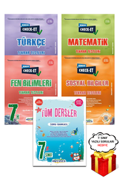 Okyanus Yayınları - 7. Sınıf Check-Et Türkçe Matematik Fen Sosyal Tekrar Testleri ve Tüm Dersler SB Okyanus - Hediyeli