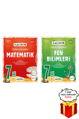 7. Sınıf Classmate Matematik ve Fen Bilimleri Soru Bankası Seti Okyanus Yayınları - Hediyeli