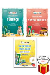 Okyanus Yayınları - 7. Sınıf Classmate Türkçe Sosyal Din Kültürü Soru Bankası Seti Okyanus Yayınları - Hediyeli