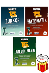 Okyanus Yayınları - 7. Sınıf Master Türkçe Matematik Fen Bilimleri 15 li Deneme Seti Okyanus Yayınları - Hediyeli