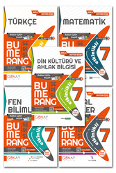 Günay Yayınları - 7. Sınıf Tüm Dersler Soru Bankası Bumerang Etkinlikli Defter Kitap 7 Kitap Günay Yayınları