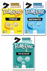 Günay Yayınları - 7. Sınıf Türkçe Matematik Fen Bilimleri Bumerang Haftalık Denemeler Günay Yayınları