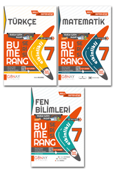 Günay Yayınları - 7.Sınıf Türkçe Matematik Fen Bilimleri Soru Bankası Bumerang Etkinlikli Defter Kitap Günay Yayınları