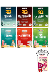 Okyanus Yayınları - 8. Sınıf LGS 6'lı Türkçe Matematik Fen 20'li CM Soru Bankası Deneme Okyanus Yayınları - Hediyeli
