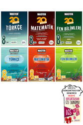 Okyanus Yayınları - 8. Sınıf LGS 6'lı Türkçe Matematik Fen 20'li Master Soru Bankası Deneme Okyanus Yayınları - Hediyeli