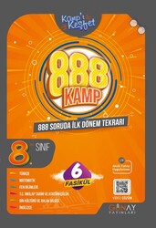 Günay Yayınları - 8. Sınıf LGS 888 Soruda İlk Dönem Tekrar Kampı