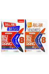 Günay Yayınları - 8. Sınıf LGS Anlam Bilgisi Soru Bankası ve Deneme Seti Günay Yayınları