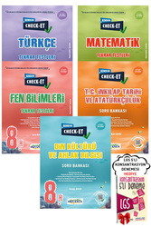 Okyanus Yayınları - 8. Sınıf LGS Check-Et Tüm Dersler Tekrar Testleri 5 Kitap Okyanus Yayınları - Hediyeli