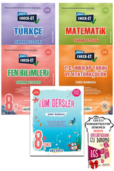 Okyanus Yayınları - 8. Sınıf LGS Check-Et Türkçe Matematik Fen İnkılap Tekrar Test ve Tüm Dersler SB Okyanus - Hediyeli
