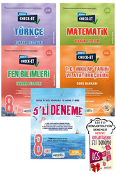 Okyanus Yayınları - 8. Sınıf LGS Check-Et Türkçe Matematik Fen İnkılap Tekrar Testleri ve 5'li Deneme Okyanus - Hediyeli