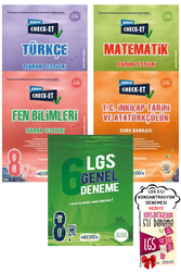 Okyanus Yayınları - 8. Sınıf LGS Check-Et Türkçe Matematik Fen Soru Bankası ve 6'lı Genel Deneme Seti Okyanus - Hediyeli