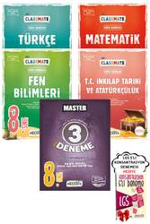 Okyanus Yayınları - 8. Sınıf LGS Classmate Türkçe Matematik Fen İnkılap SB ve Master 3 Deneme Seti Okyanus - Hediyeli