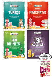 Okyanus Yayınları - 8. Sınıf LGS Classmate Türkçe Matematik Fen SB ve Master 3 Deneme Seti Okyanus Yayınları - Hediyeli