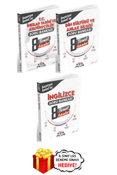 Koray Varol Yayınları - 8. Sınıf LGS İnkılap Tarihi Din İngilizce Temel Soru Bankası Seti Koray Varol Yayınları KVA Plus