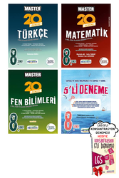 Okyanus Yayınları - 8. Sınıf LGS Master Türkçe Matematik Fen 20'li Deneme Seti ve 5'li Deneme Okyanus - Hediyeli