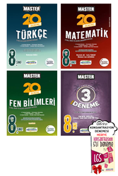 Okyanus Yayınları - 8. Sınıf LGS Master Türkçe Matematik Fen 20'li Deneme ve 3 Deneme Seti Okyanus Yayınları - Hediyeli