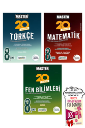 Okyanus Yayınları - 8. Sınıf LGS Master Türkçe Matematik Fen Bilimleri 20'li Deneme Seti Okyanus Yayınları - Hediyeli