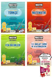 Okyanus Yayınları - 8. Sınıf LGS Master Türkçe Matematik Fen İnkılap Soru Bankası Seti Okyanus Yayınları - Hediyeli