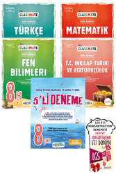 Okyanus Yayınları - 8. Sınıf LGS Master Türkçe Matematik Fen İnkılap Soru Bankası ve 5'li Deneme Okyanus - Hediyeli