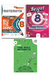 Günay Yayınları - 8. Sınıf LGS Matematik 3'lü Set Günay Yayınları
