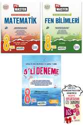 Okyanus Yayınları - 8. Sınıf LGS Pre Master Matematik Fen Bilimleri Soru Bankası Seti ve 5'li Deneme Okyanus - Hediyeli